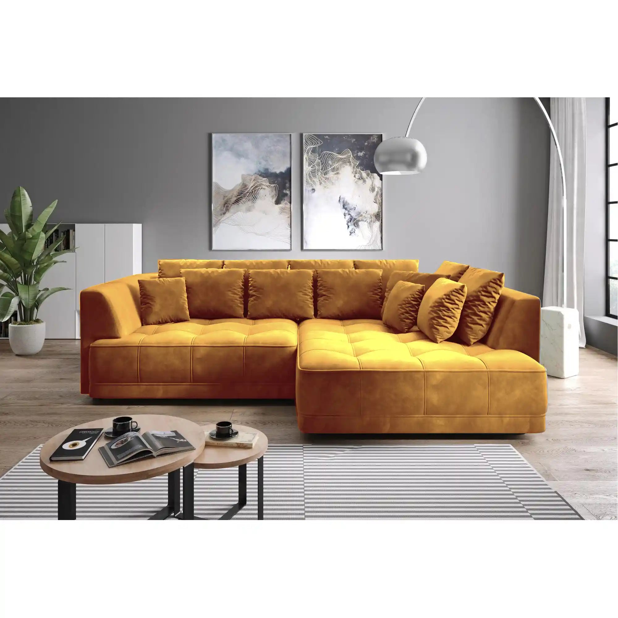 Coltar PORTO SANTORINI OCN-28068, galben mustar