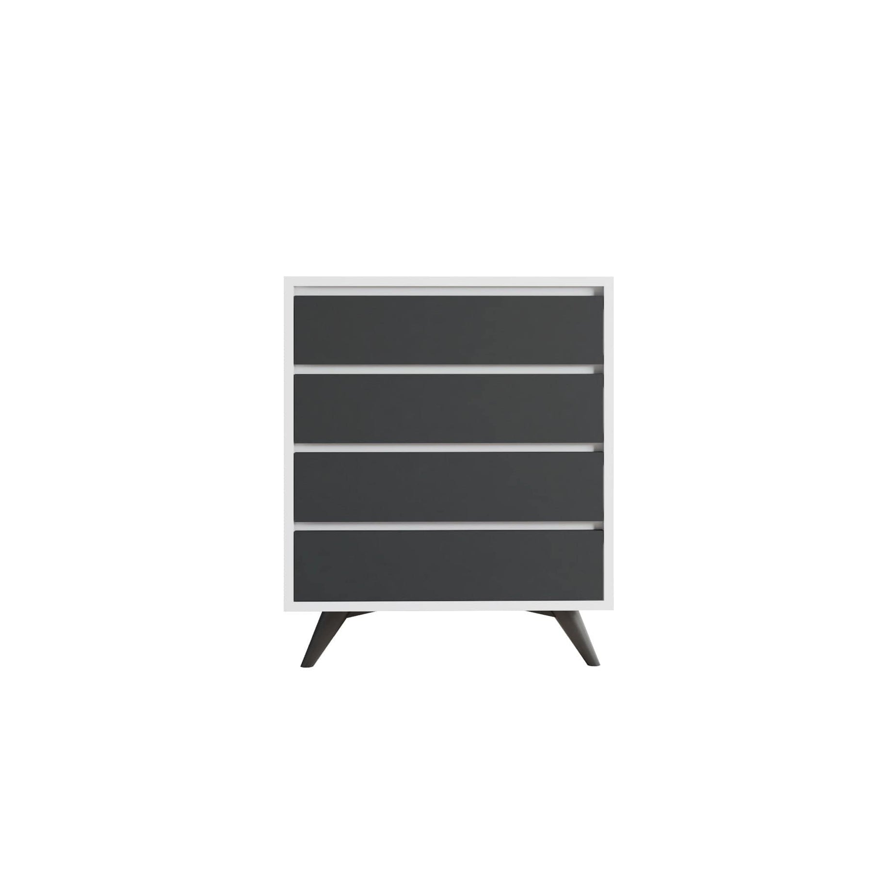 Comoda AMSTERDAM OCN-34107, gri antracit/alb