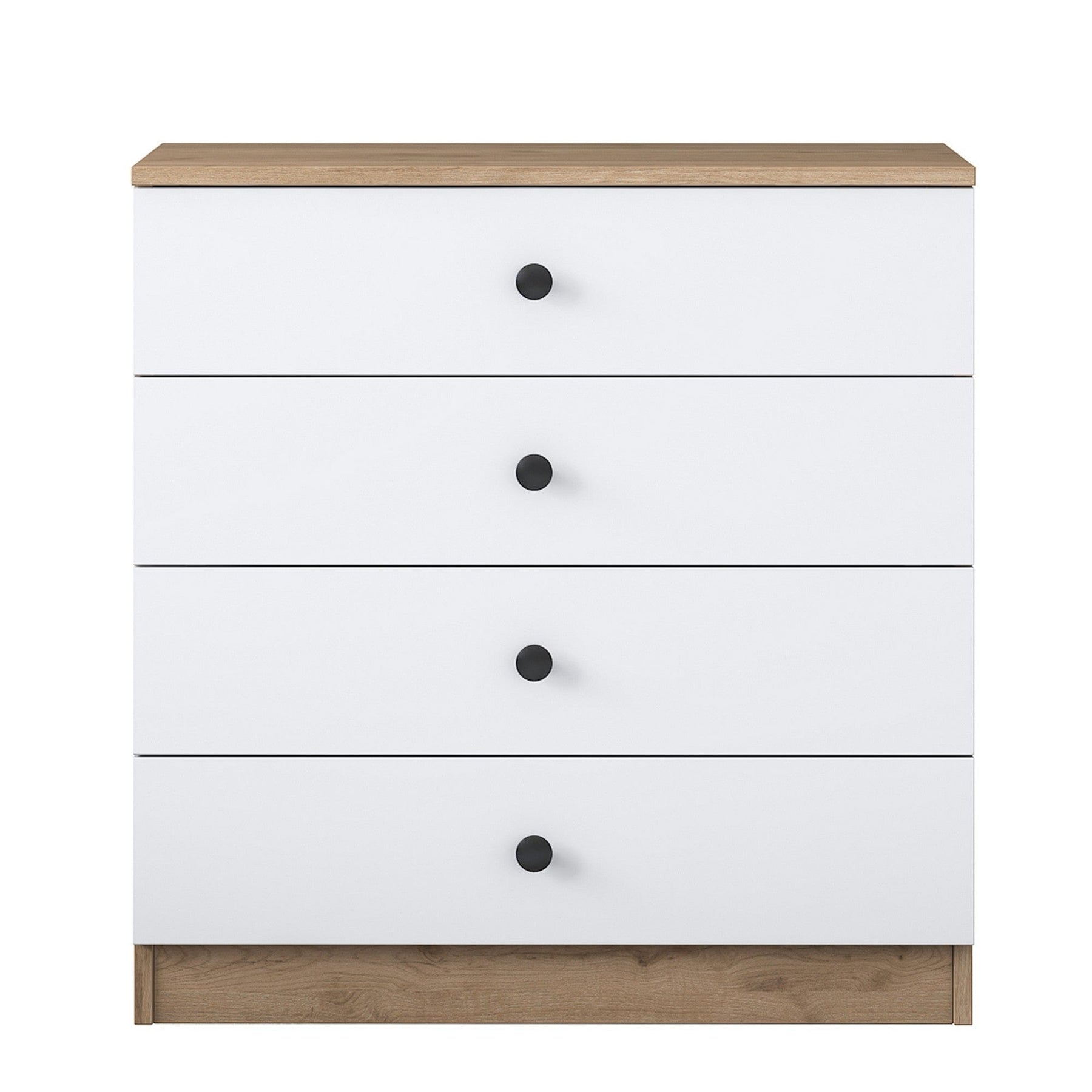 Comoda AMSTERDAM OCN-34120, alb/stejar