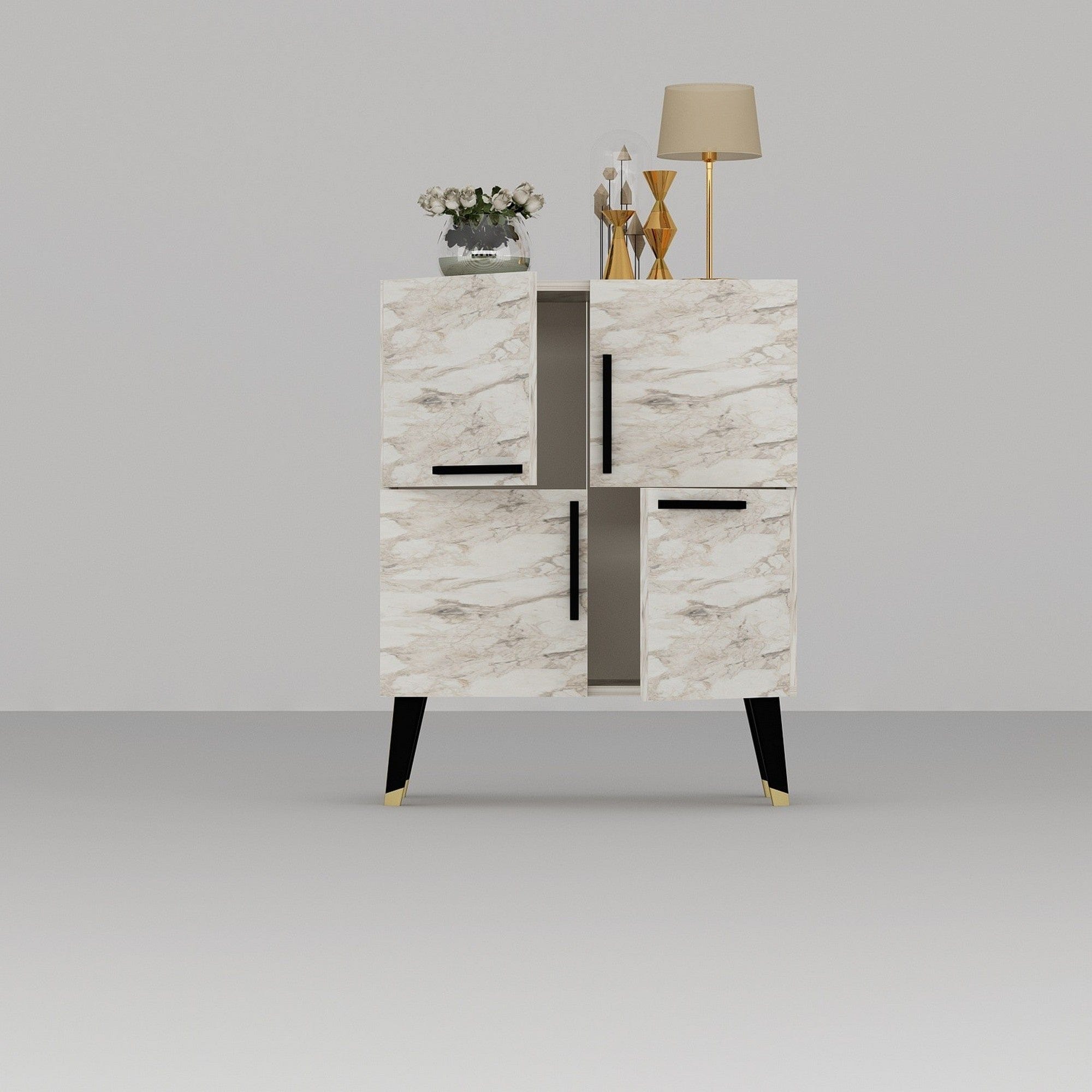 Comoda AMSTERDAM OCN-34124, bej/negru