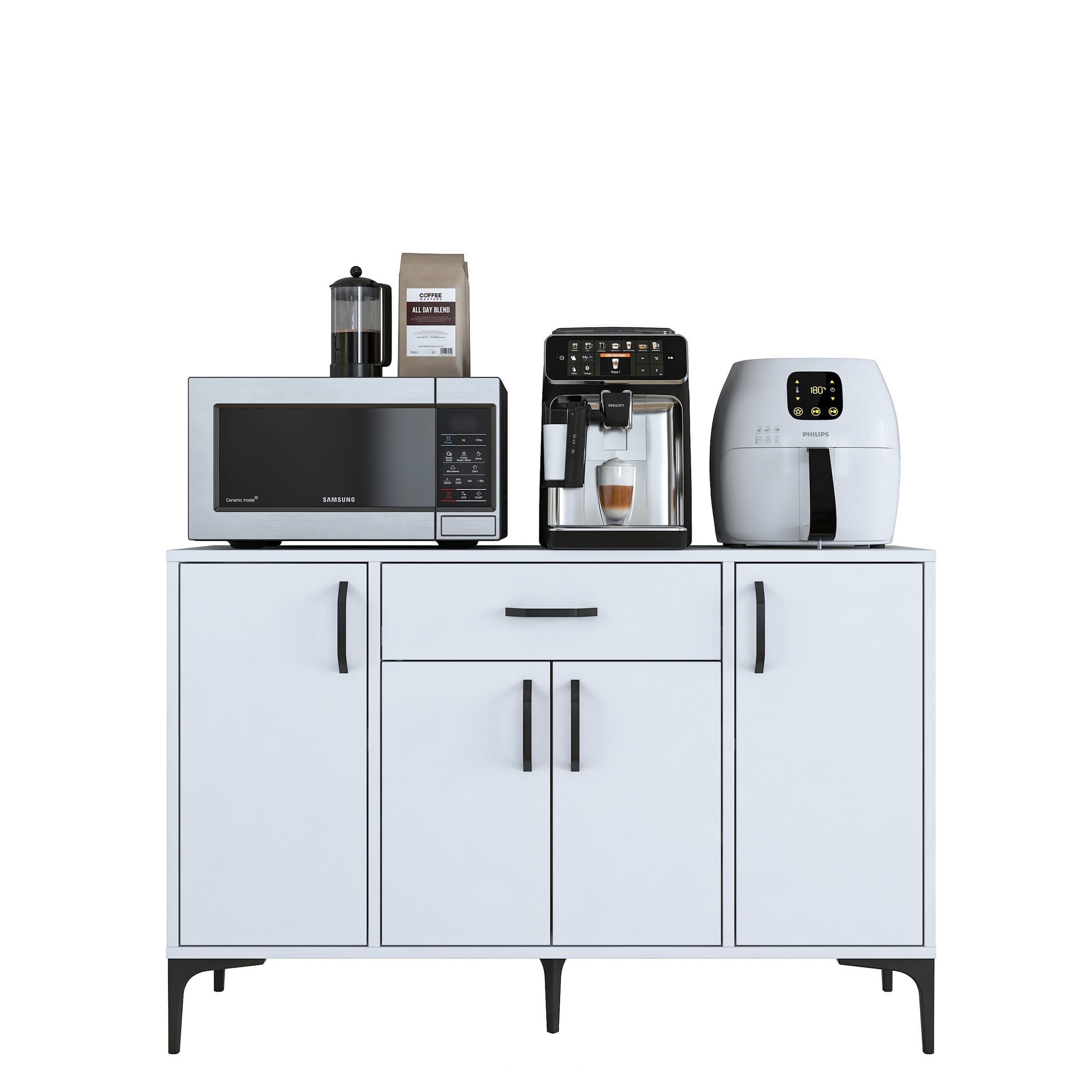 Comoda AMSTERDAM OCN-34136, alb/negru