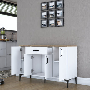 Comoda AMSTERDAM OCN-34137, alb/stejar