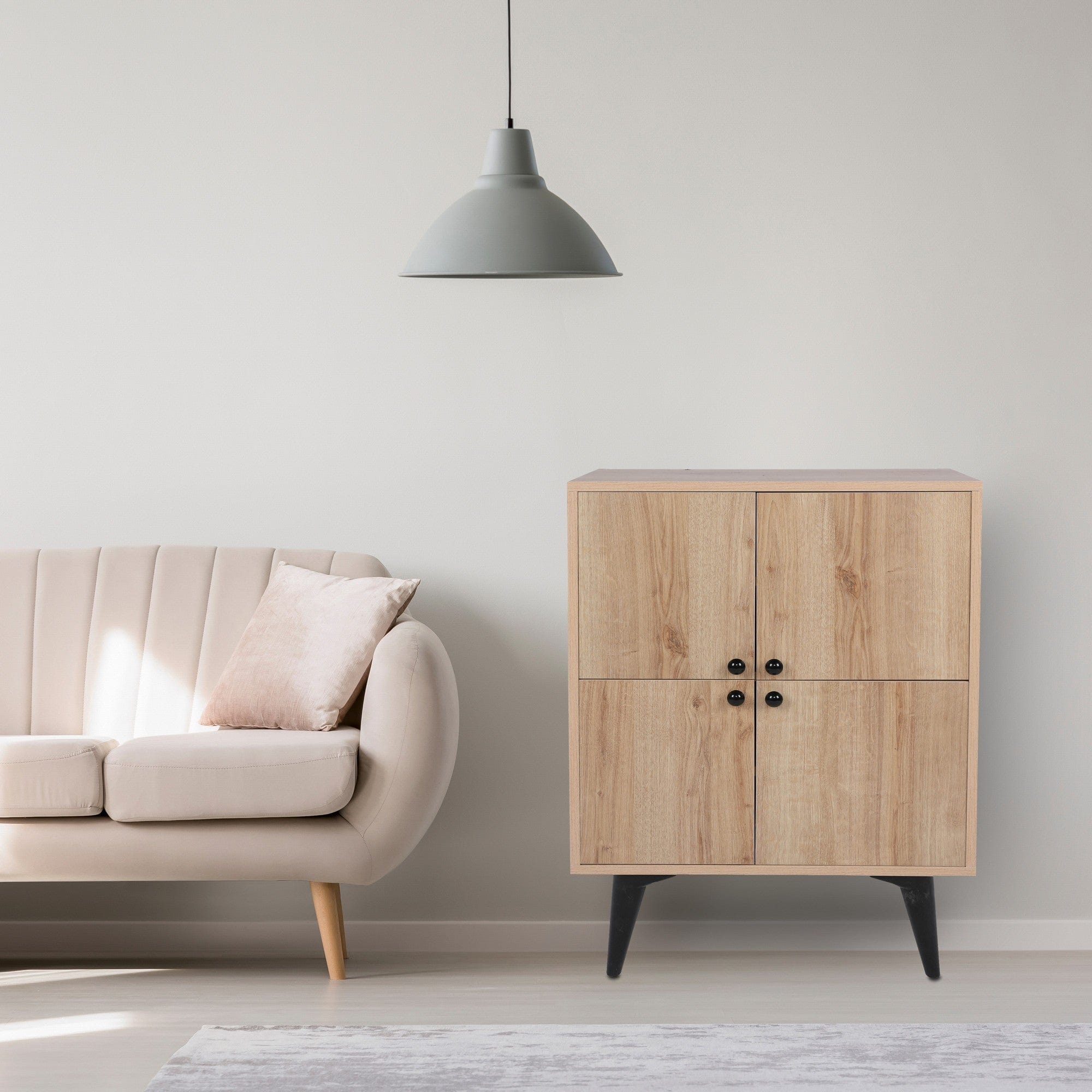 Comoda AMSTERDAM OCN-34142, stejar/negru