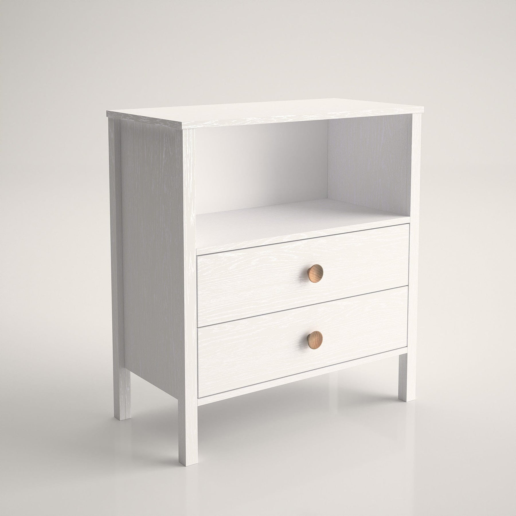 Comoda AMSTERDAM OCN-34182, alb/stejar
