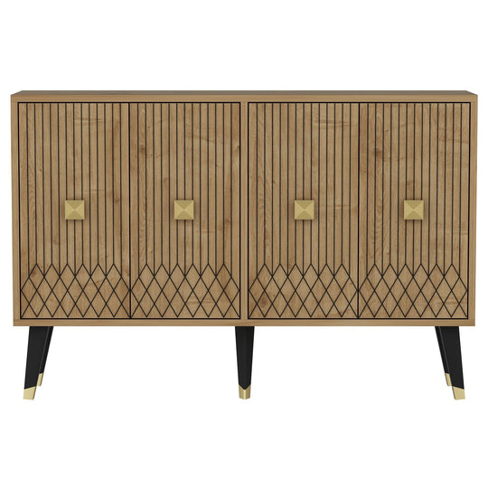 Comoda AMSTERDAM OCN-34185, stejar/negru