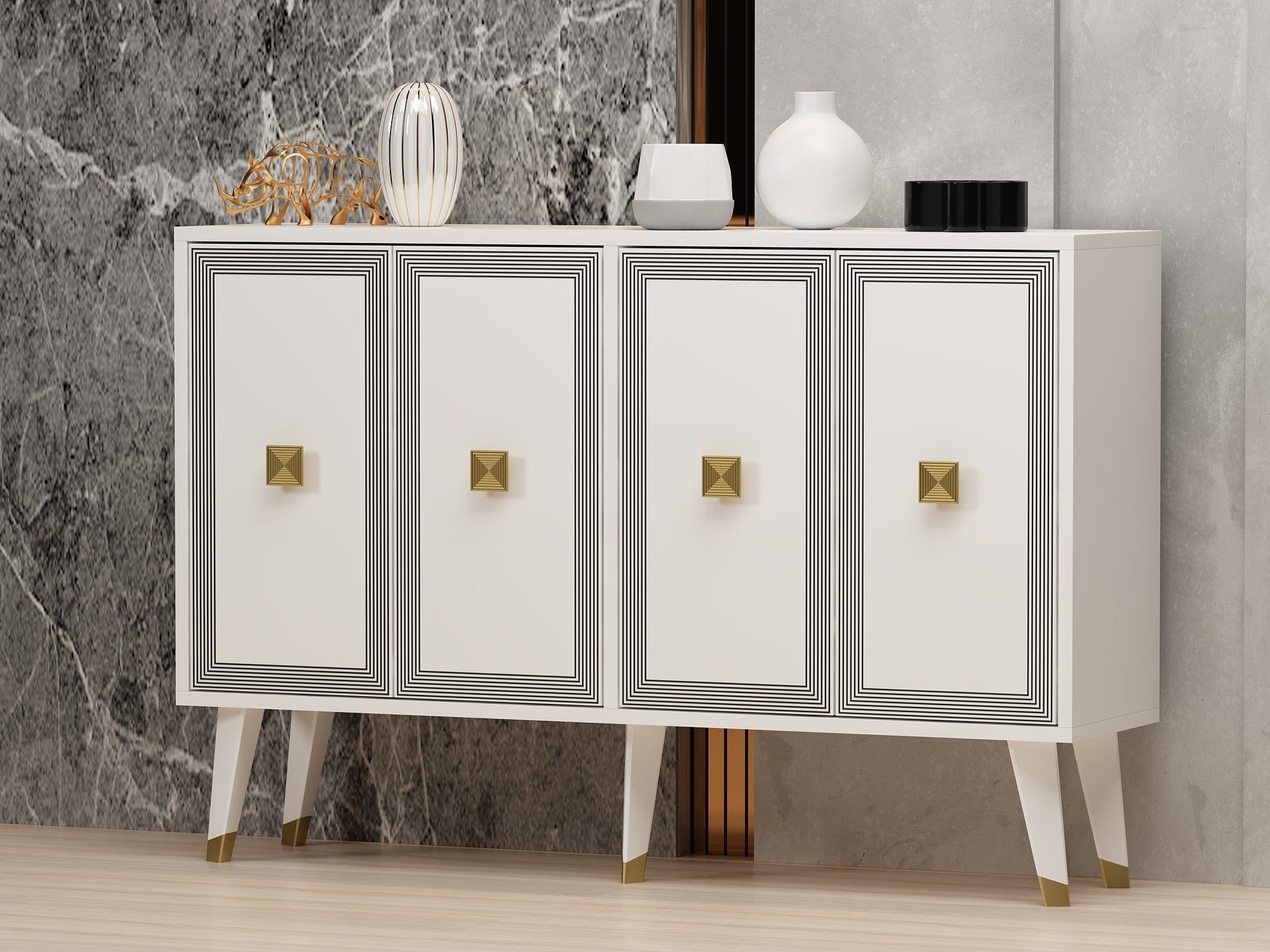 Comoda AMSTERDAM OCN-34188, alb/gri