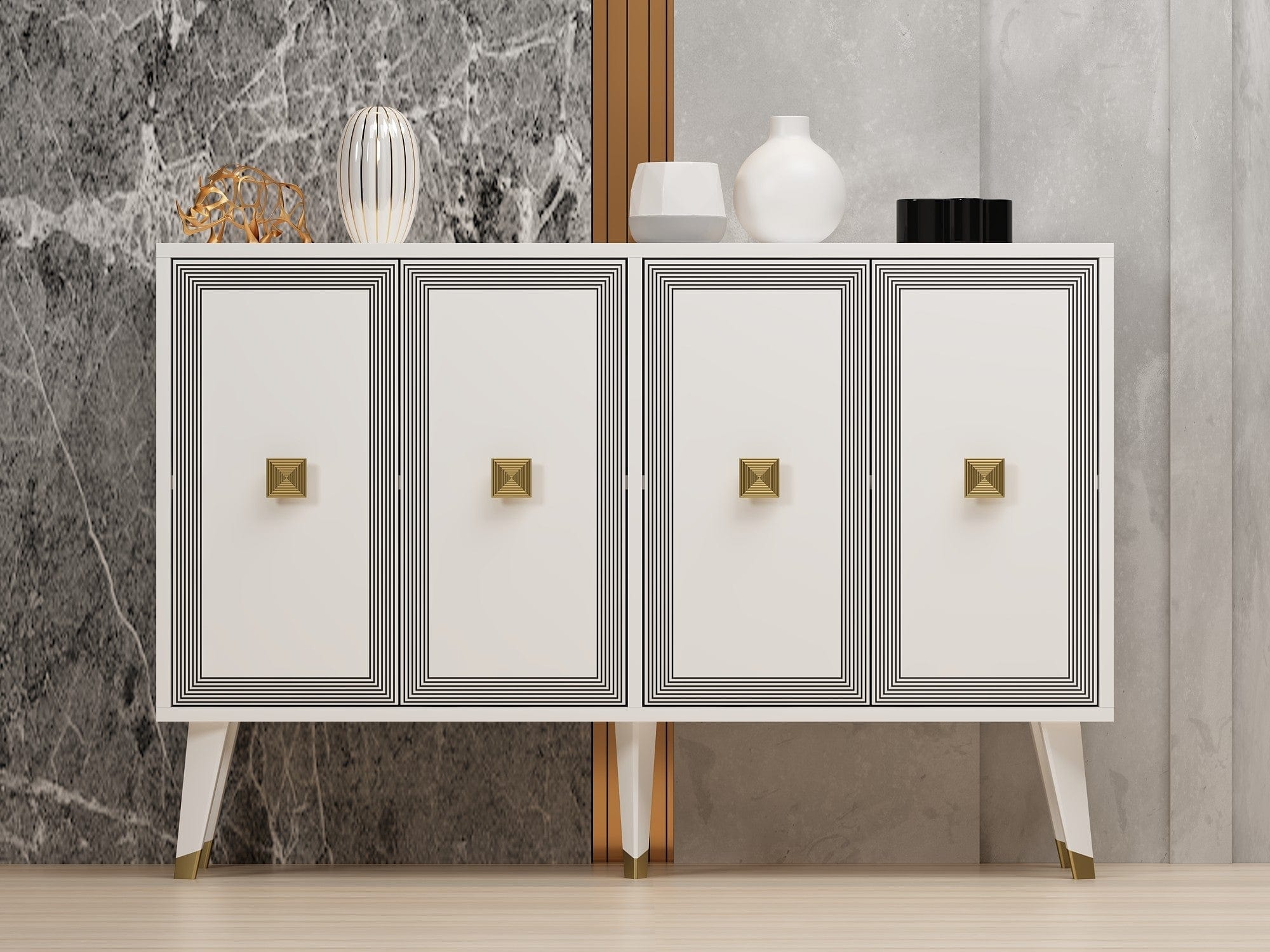 Comoda AMSTERDAM OCN-34188, alb/gri