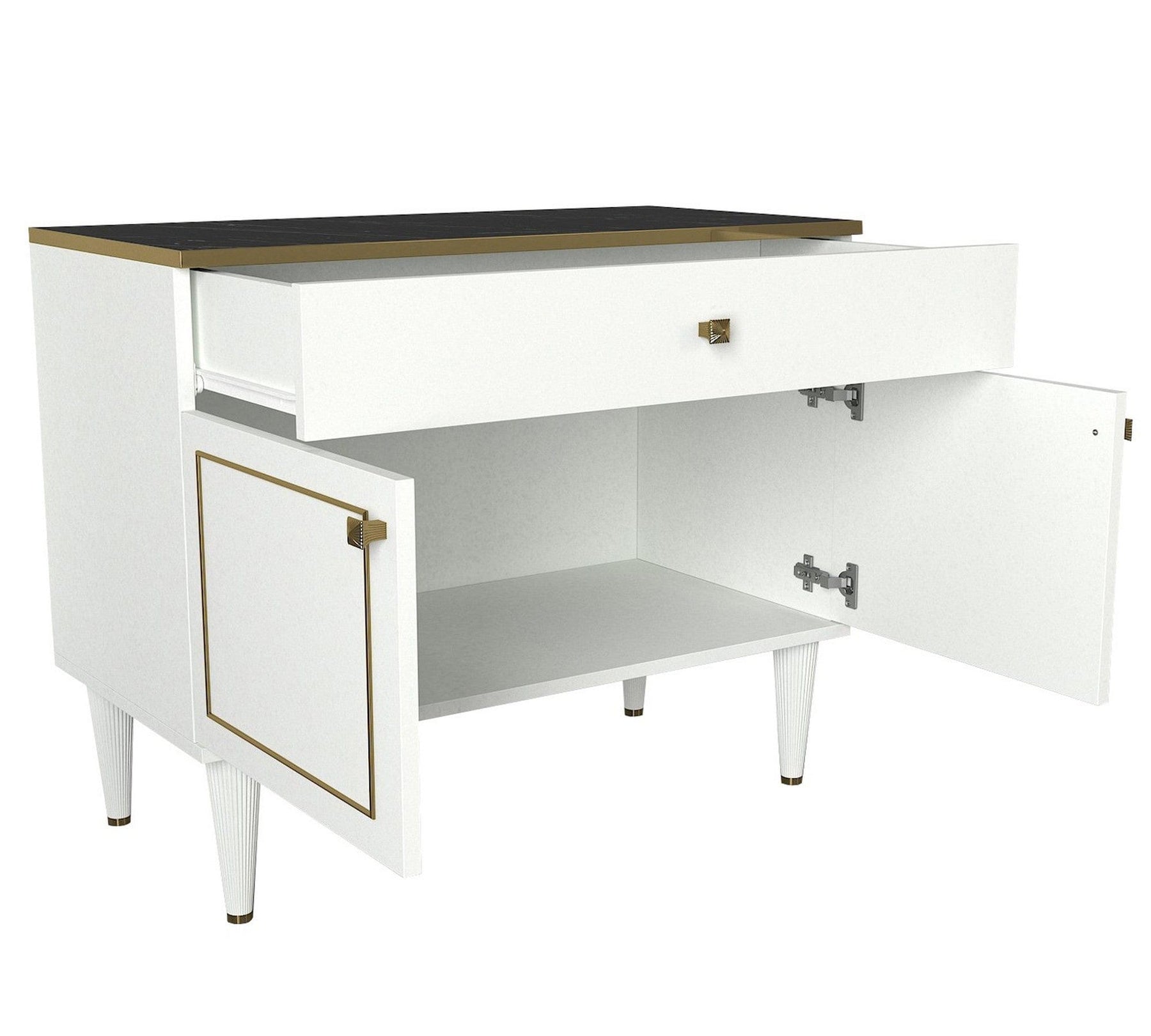 Comoda AMSTERDAM OCN-34192, alb/negru