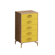 Comoda AMSTERDAM OCN-34194, galben/stejar