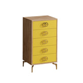 Comoda AMSTERDAM OCN-34194, galben/stejar
