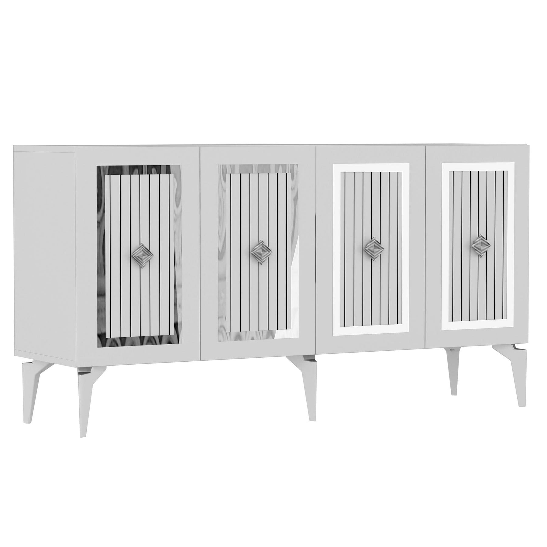 Comoda AMSTERDAM OCN-34207, alb/crom