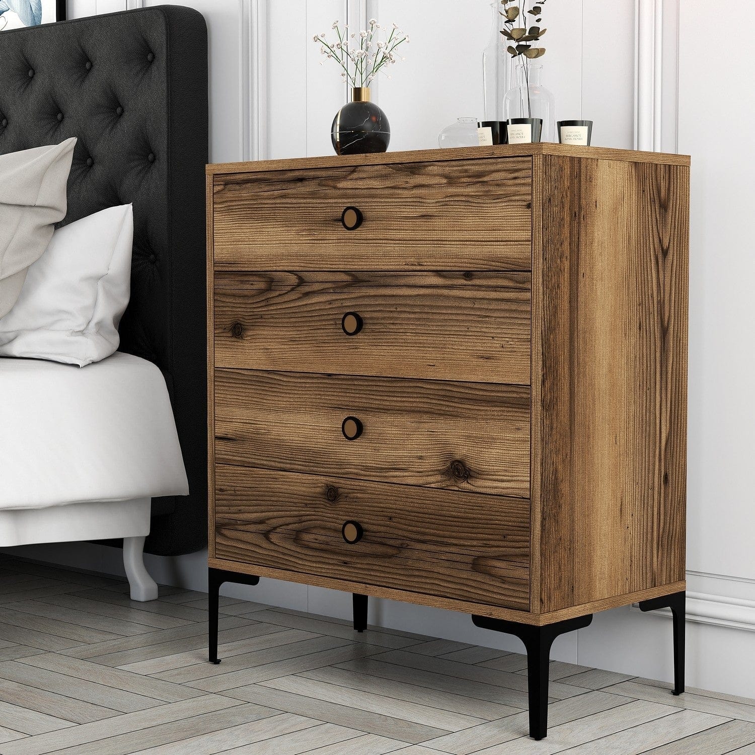 Comoda AMSTERDAM OCN-34210, nuc/negru