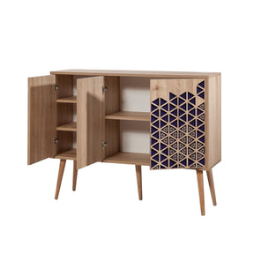 Comoda AMSTERDAM OCN-34216, stejar sonoma/negru