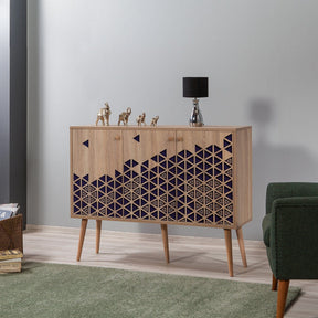 Comoda AMSTERDAM OCN-34216, stejar sonoma/negru
