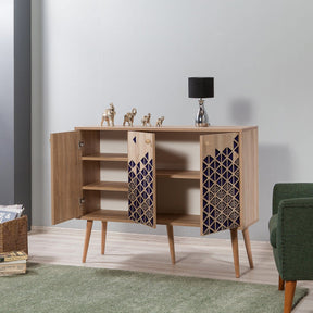 Comoda AMSTERDAM OCN-34216, stejar sonoma/negru
