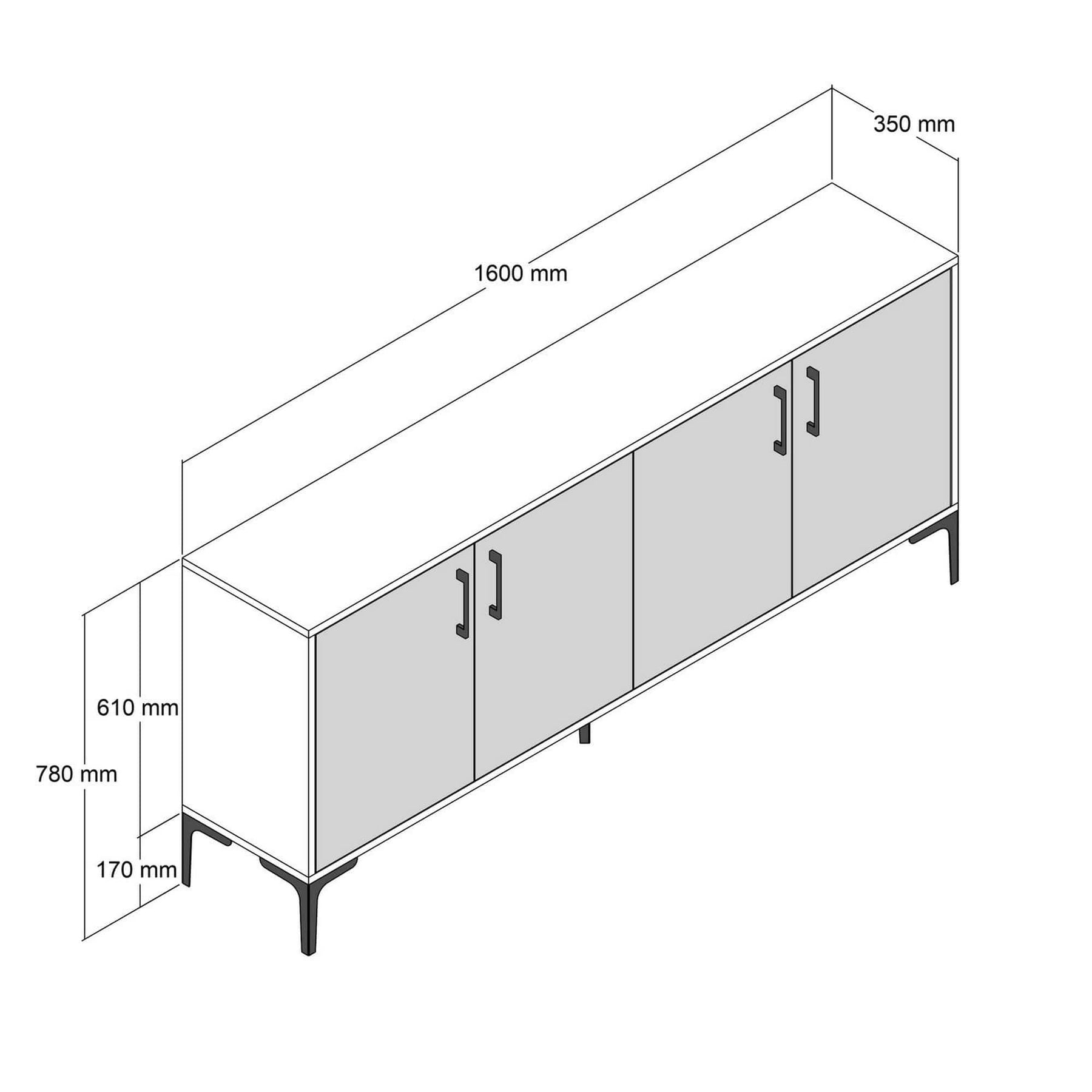 Comoda AMSTERDAM OCN-34219, stejar/bej