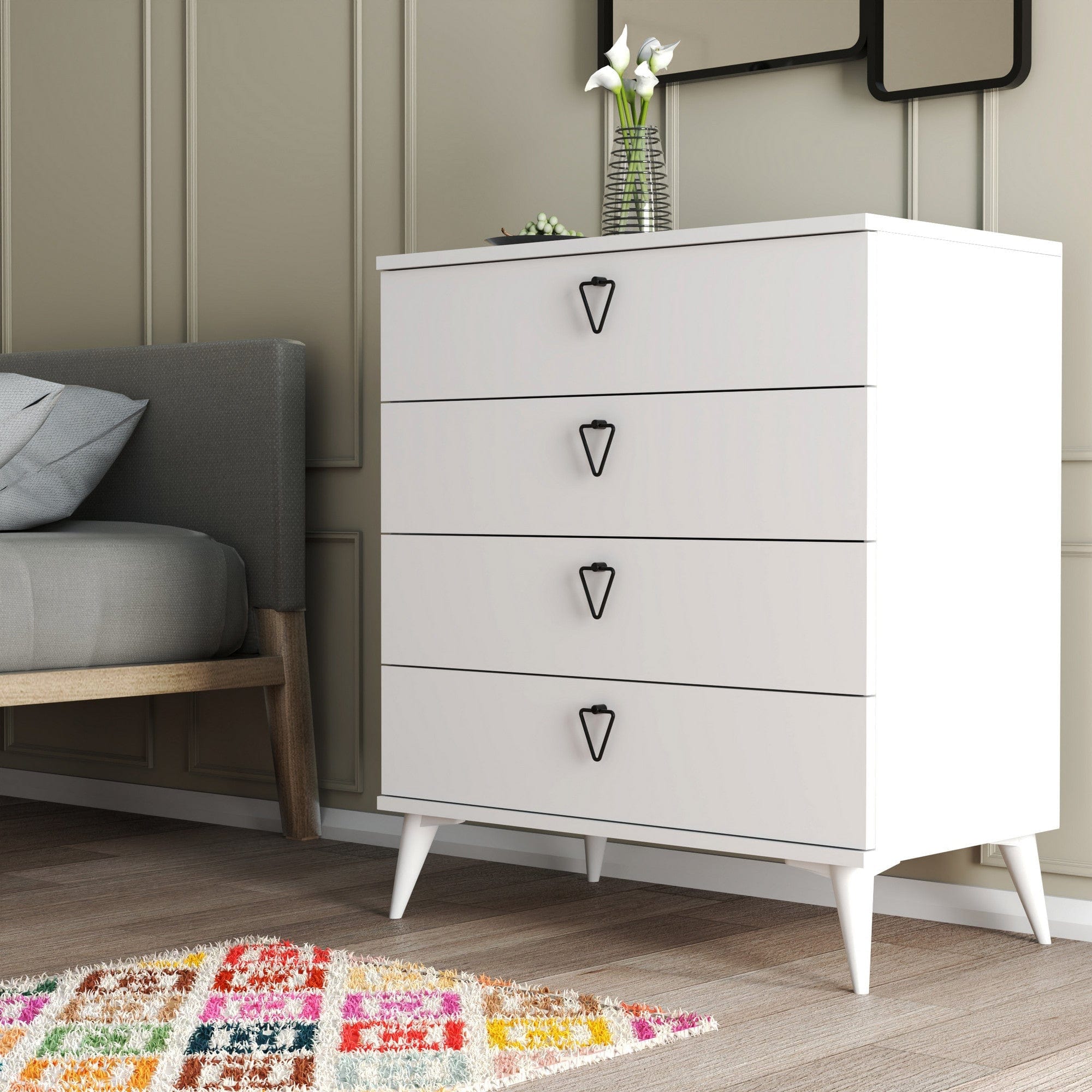 Comoda AMSTERDAM OCN-34220, alb