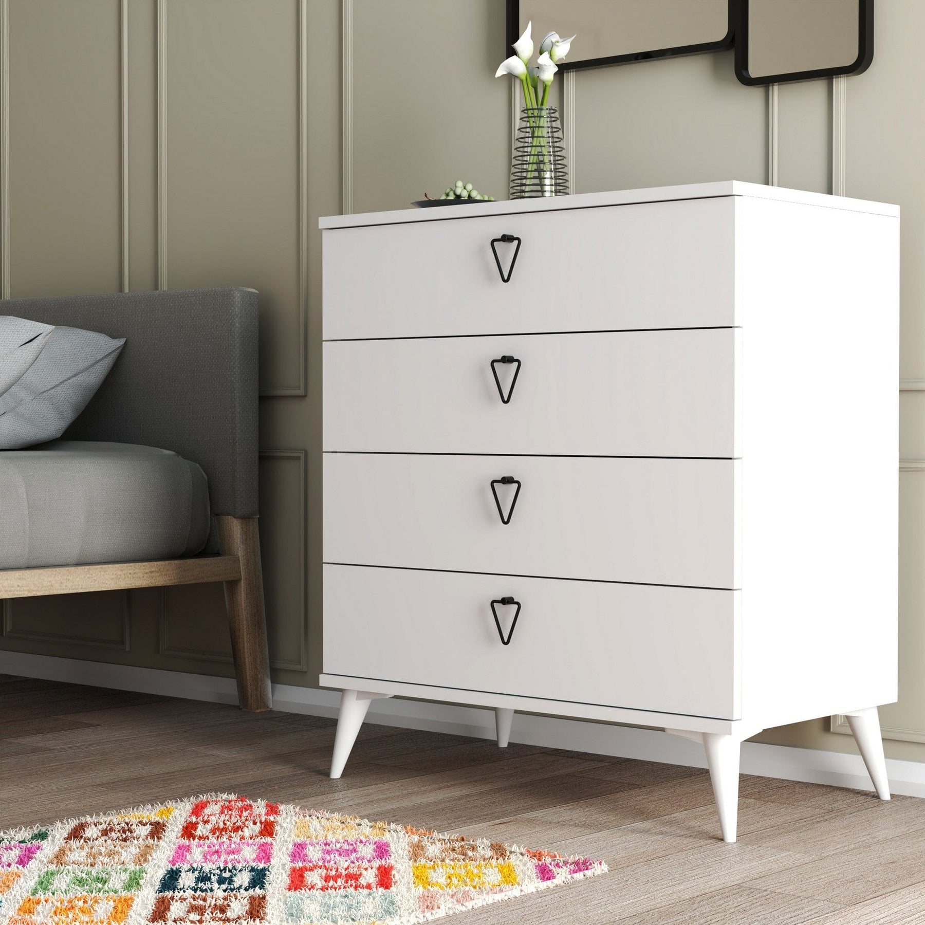 Comoda AMSTERDAM OCN-34220, alb