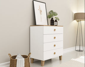 Comoda AMSTERDAM OCN-34226, alb/stejar