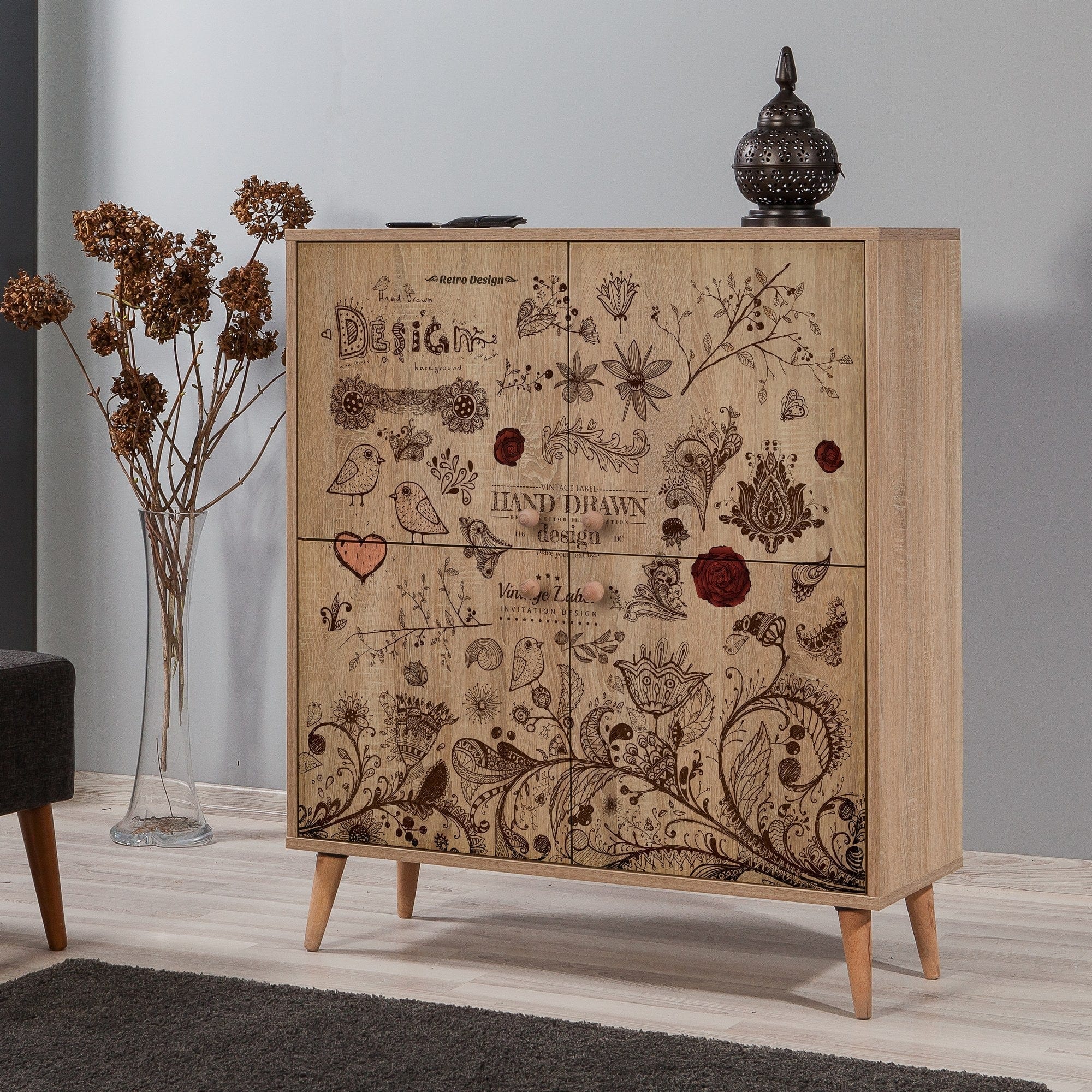 Comoda AMSTERDAM OCN-34246, stejar sonoma