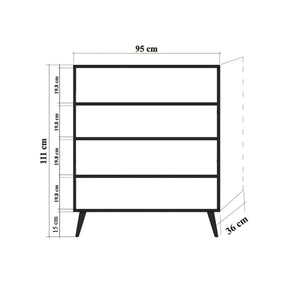 Comoda AMSTERDAM OCN-34246, stejar sonoma