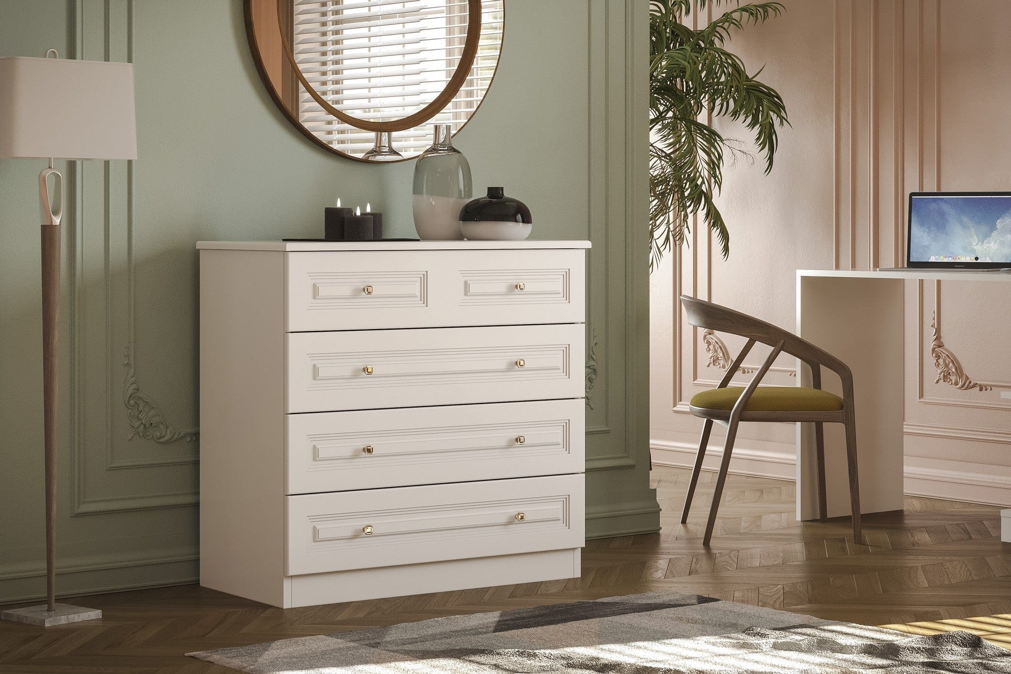 Comoda AMSTERDAM OCN-34252, alb