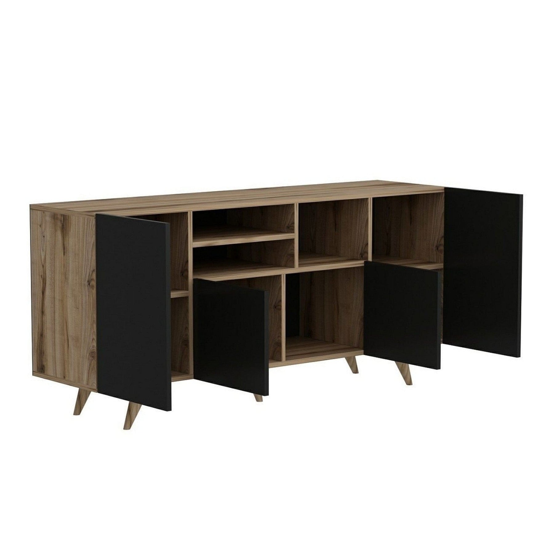 Comoda AMSTERDAM OCN-34263, negru/nuc
