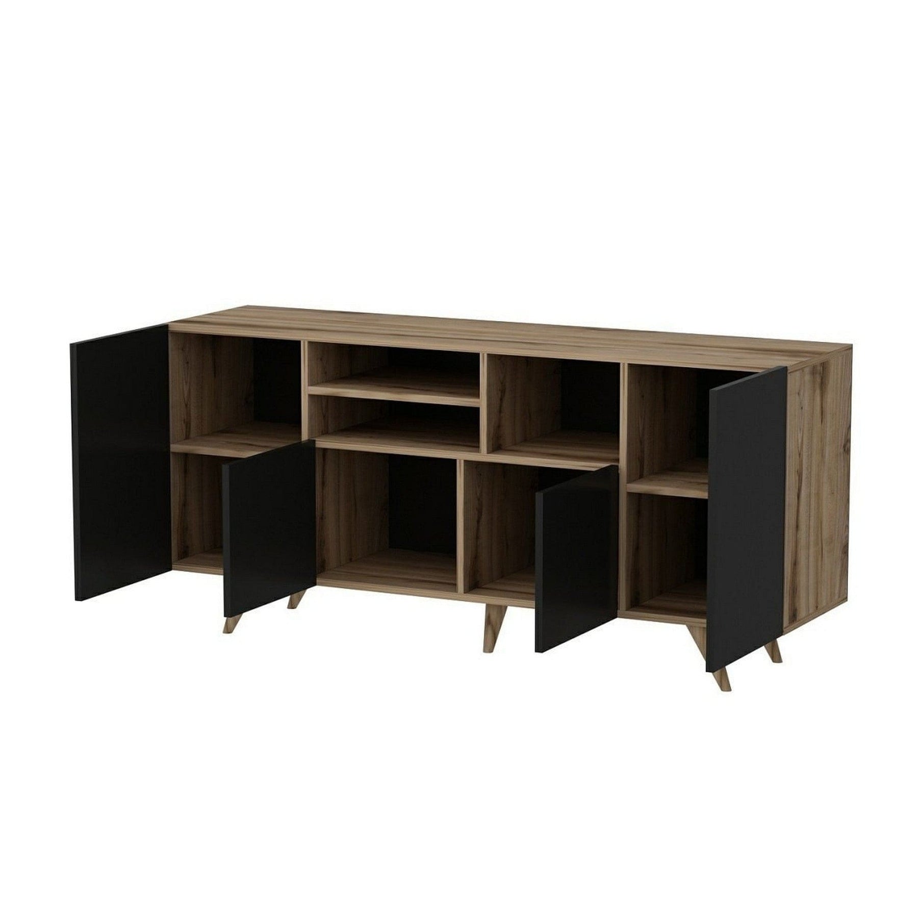Comoda AMSTERDAM OCN-34263, negru/nuc