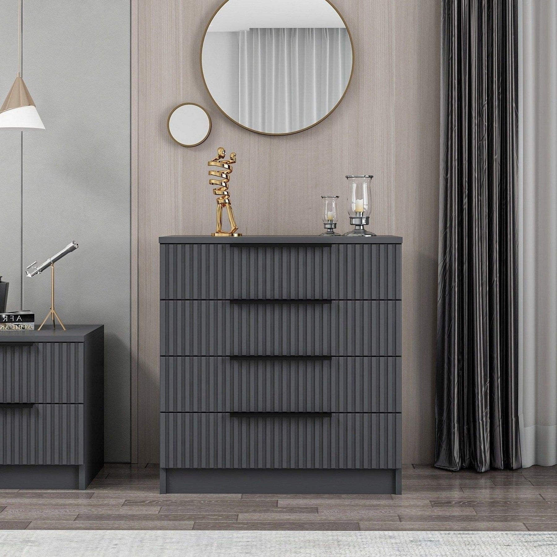 Comoda AMSTERDAM OCN-34266, gri antracit