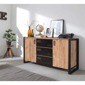 Comoda AMSTERDAM OCN-34305, stejar/negru