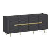 Comoda AMSTERDAM OCN-34306, gri antracit/auriu
