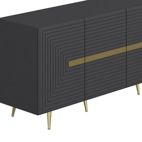 Comoda AMSTERDAM OCN-34306, gri antracit/auriu