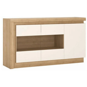 Comoda ATHENA OCN-27928, stejar/alb lucios