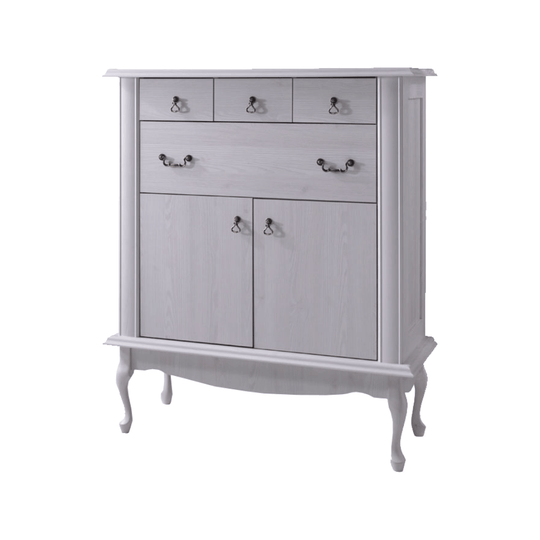 Comoda ATHENA OCN-27967, alb pin