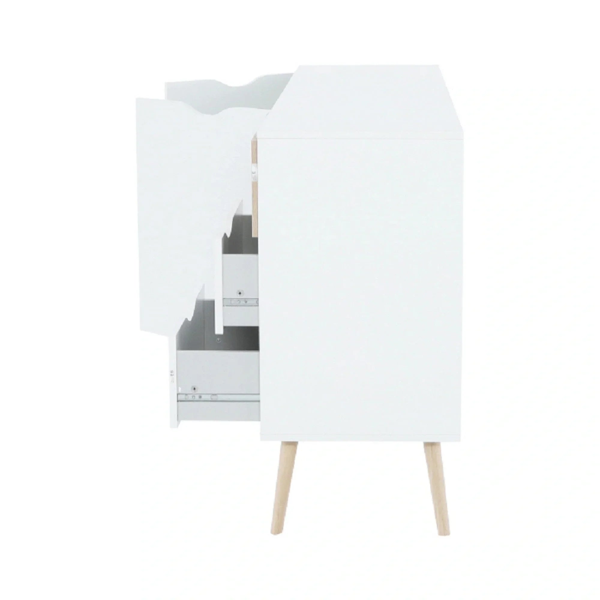 Comoda ATHENA OCN-28002, alb/stejar sonoma