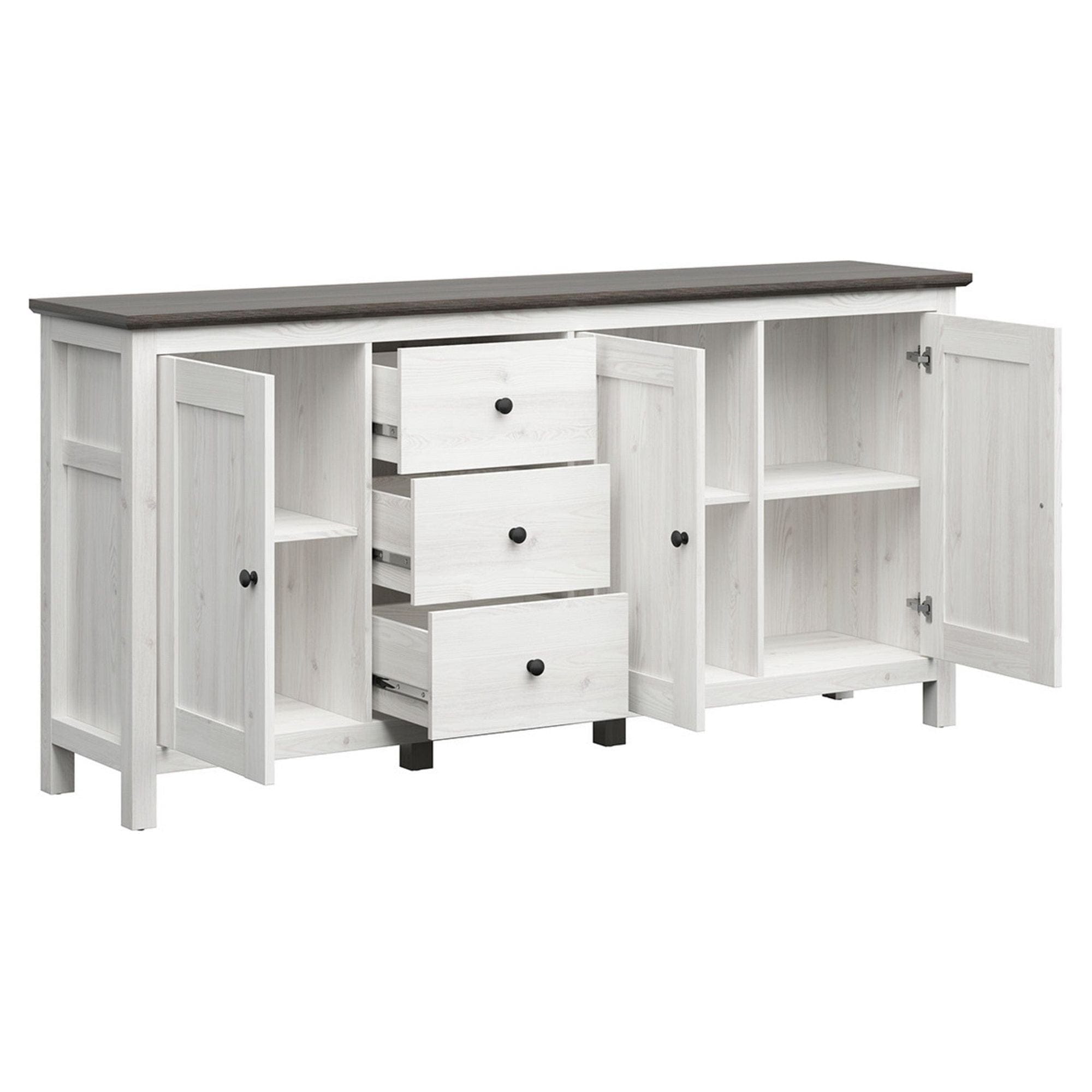 Comoda BERGEN OCN-29509, alb/pin larico