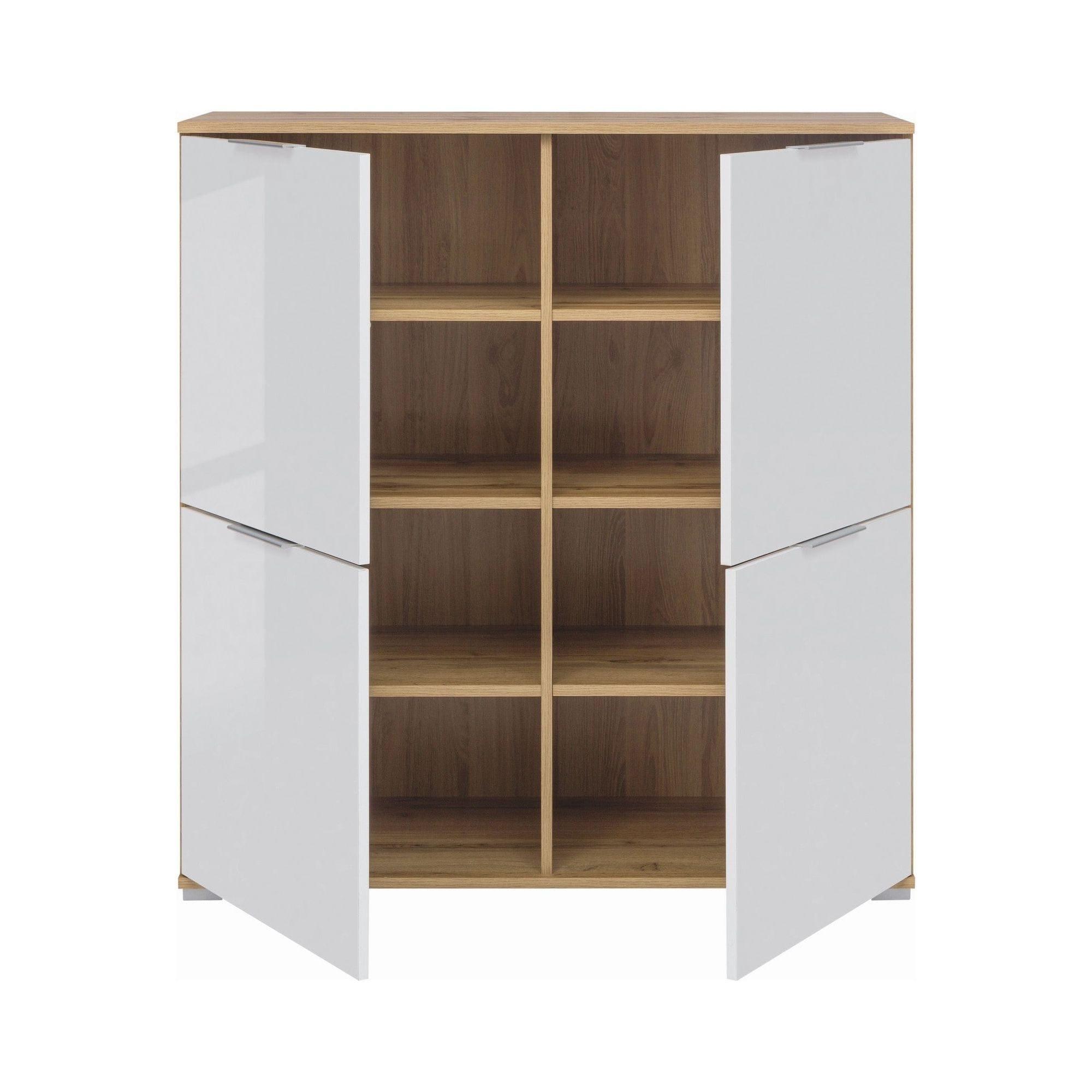 Comoda BERGEN OCN-29514, alb/stejar wotan