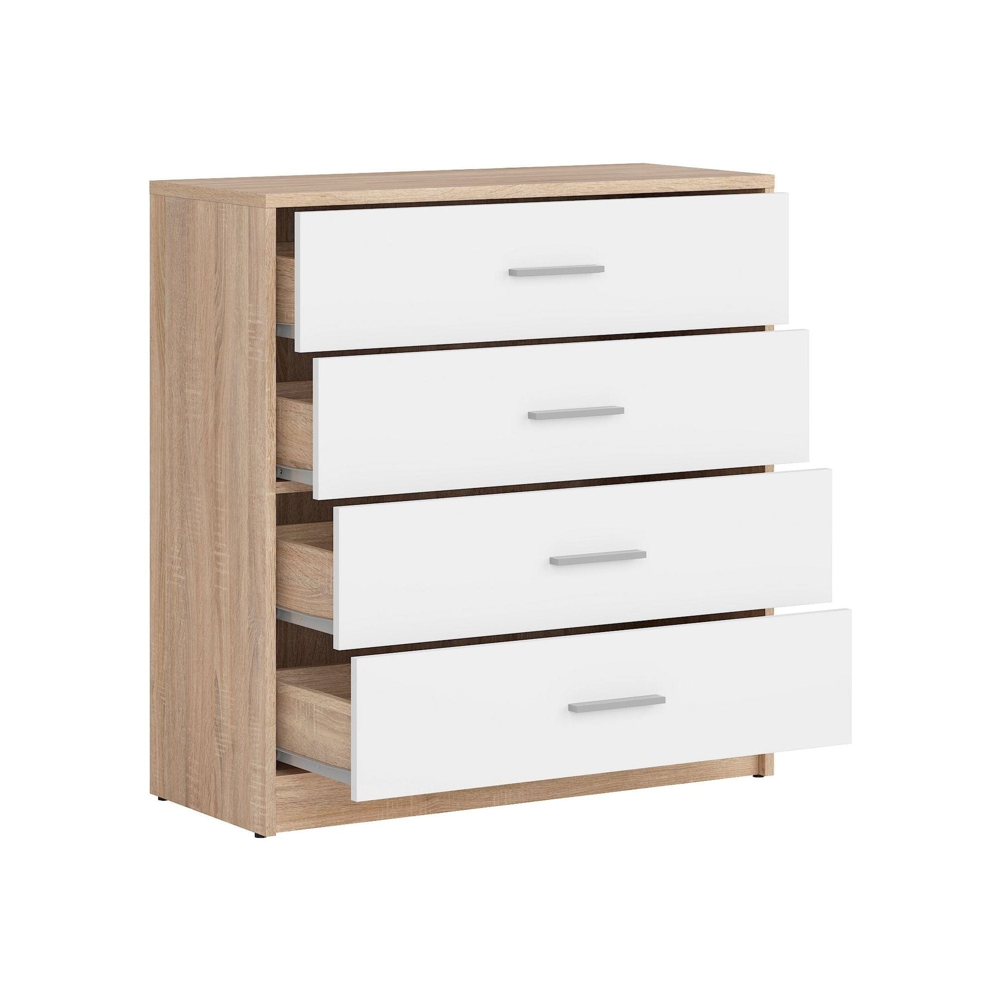 Comoda BERGEN OCN-29519, alb/stejar sonoma