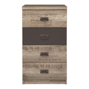 Comoda BERGEN OCN-29529, stejar canyon/gri inchis