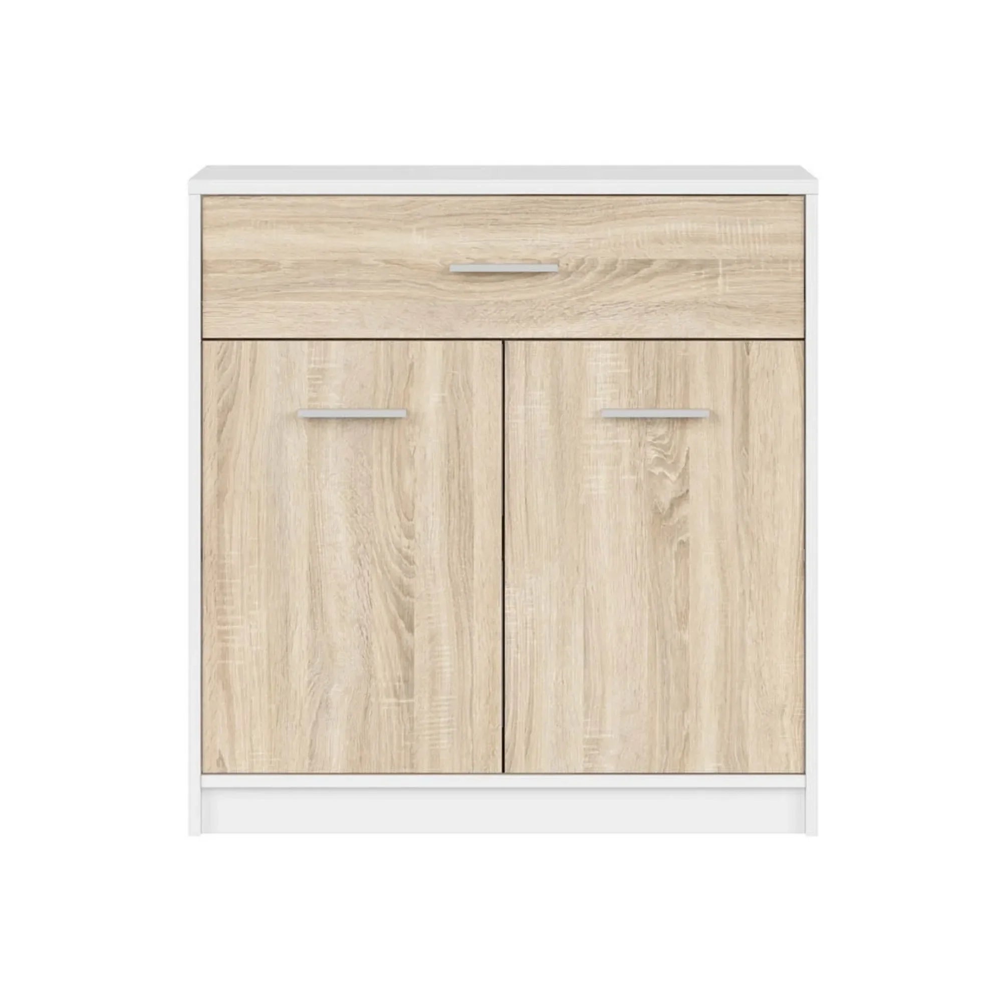 Comoda BERGEN OCN-29570, alb stejar sonoma