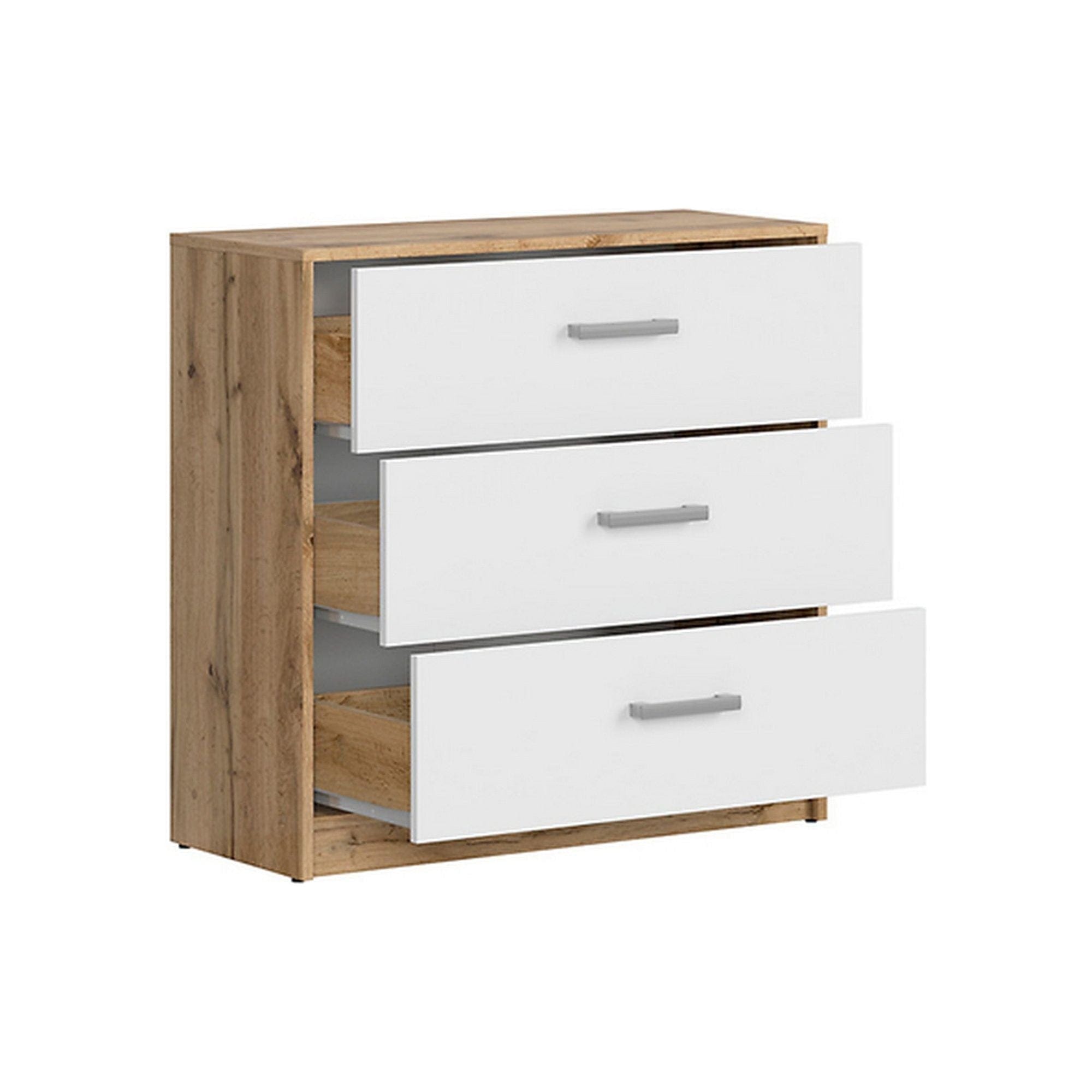 Comoda BERGEN OCN-29579, stejar wotan/alb