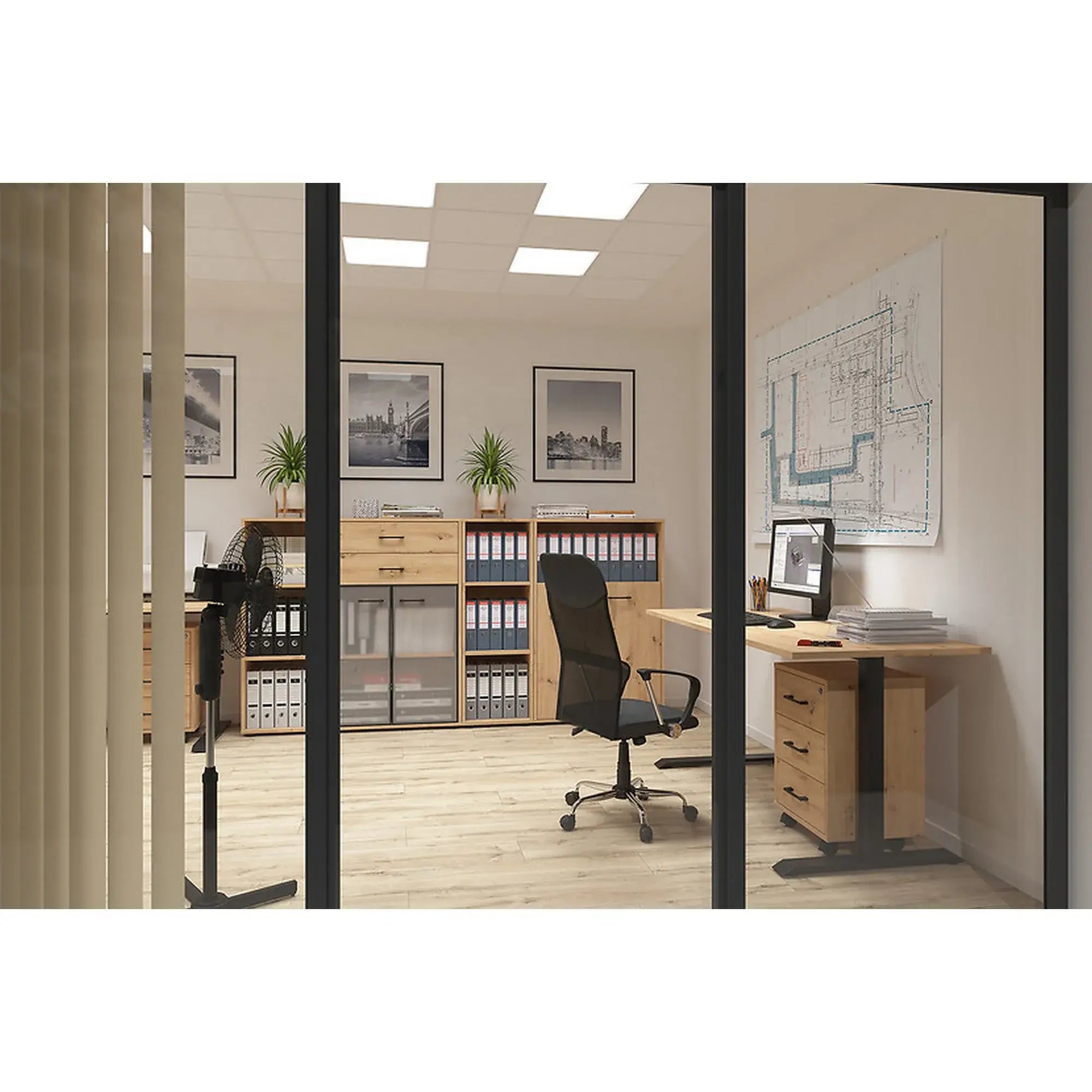 Comoda BERGEN OCN-29588, stejar artisan