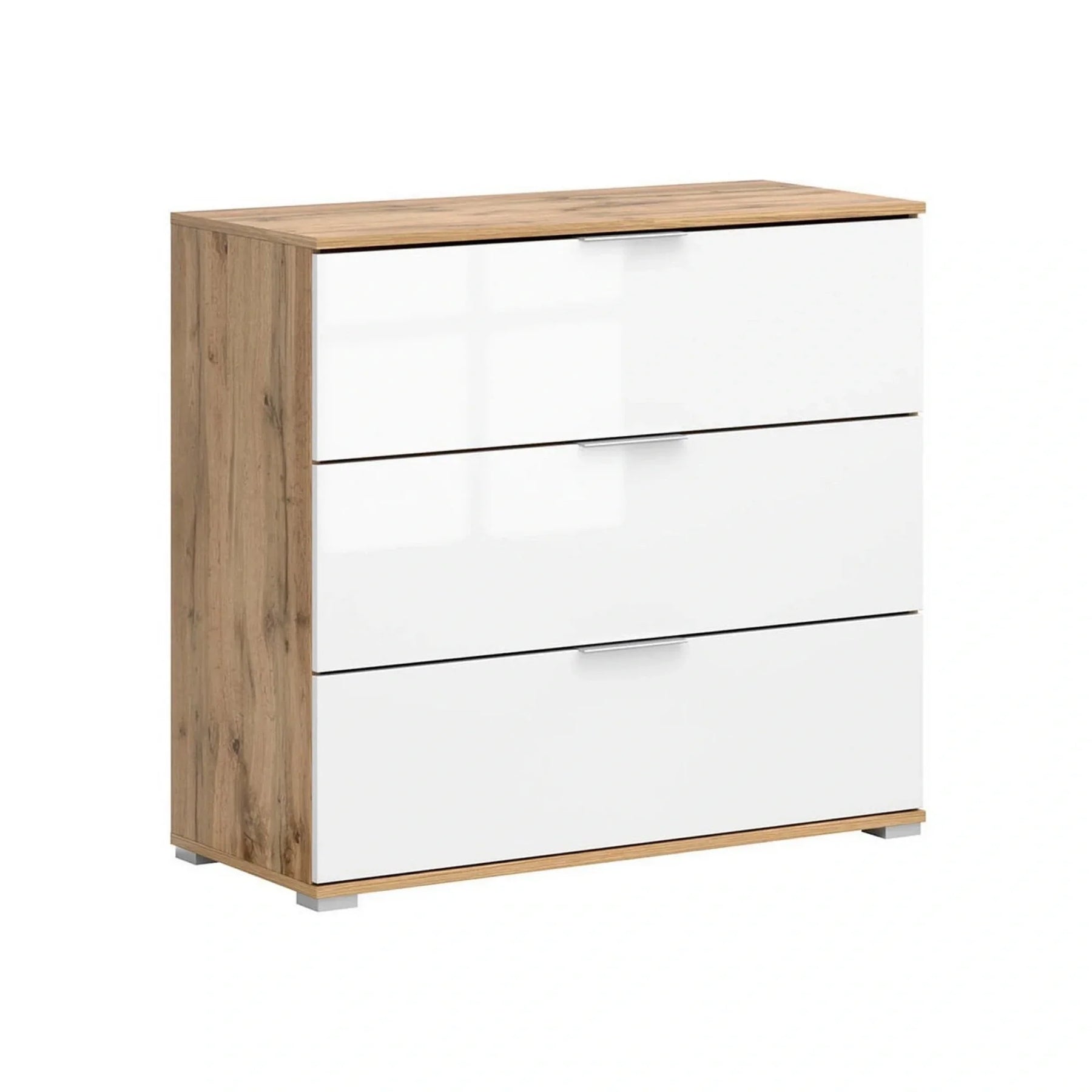 Comoda BERGEN OCN-29590, stejar wotan/alb lucios