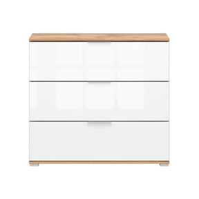 Comoda BERGEN OCN-29590, stejar wotan/alb lucios