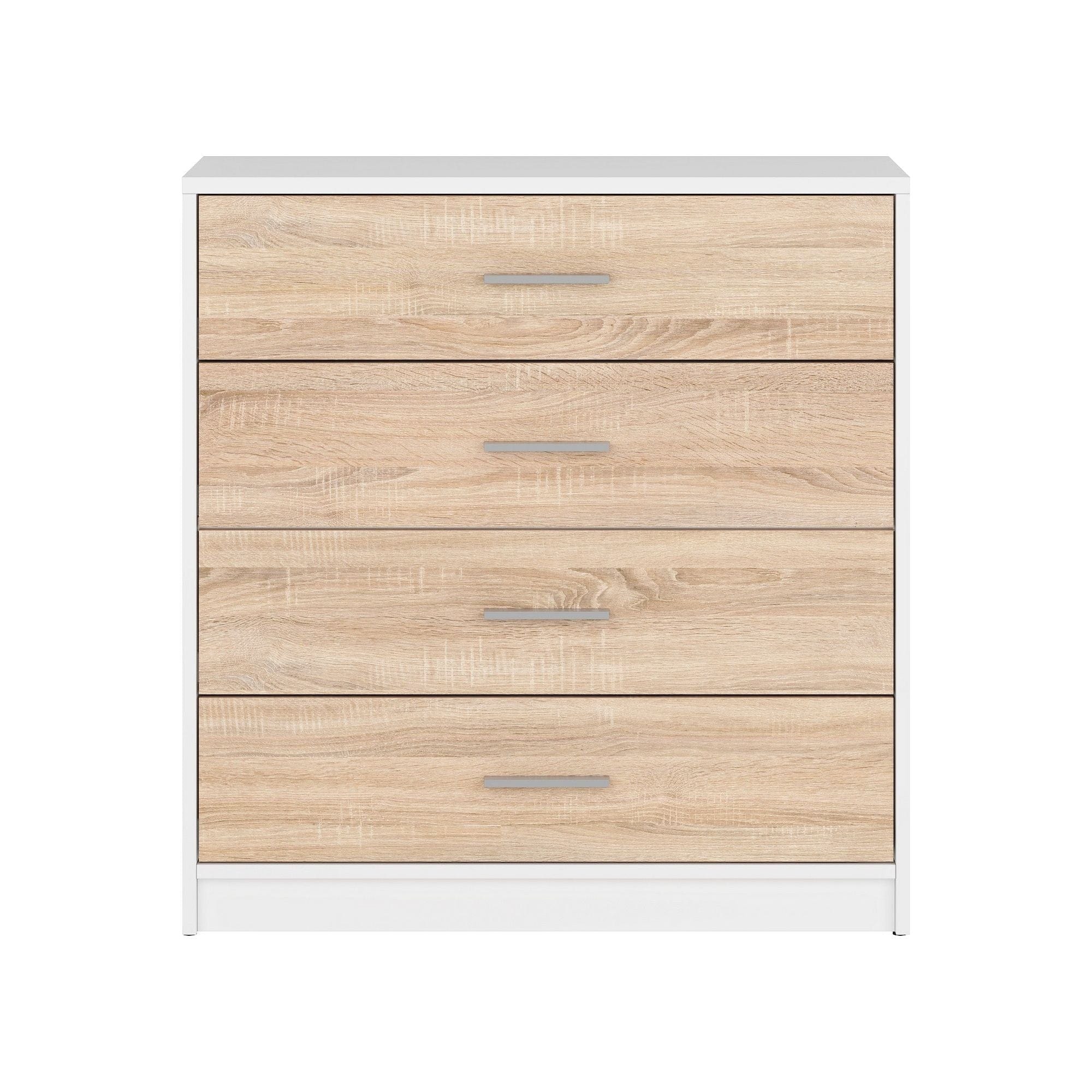 Comoda BERGEN OCN-29594, stejar sonoma/alb