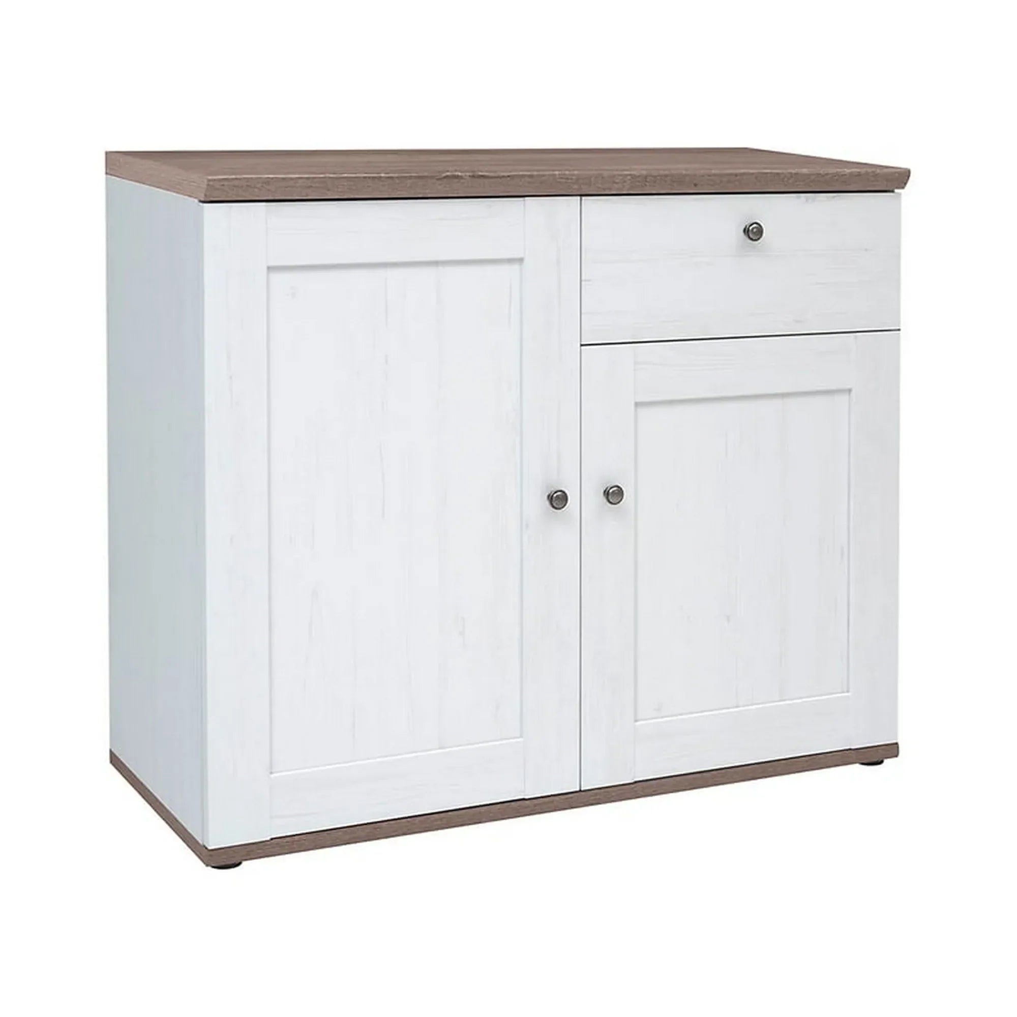 Comoda BERGEN OCN-29598, alb andersen/stejar sonoma