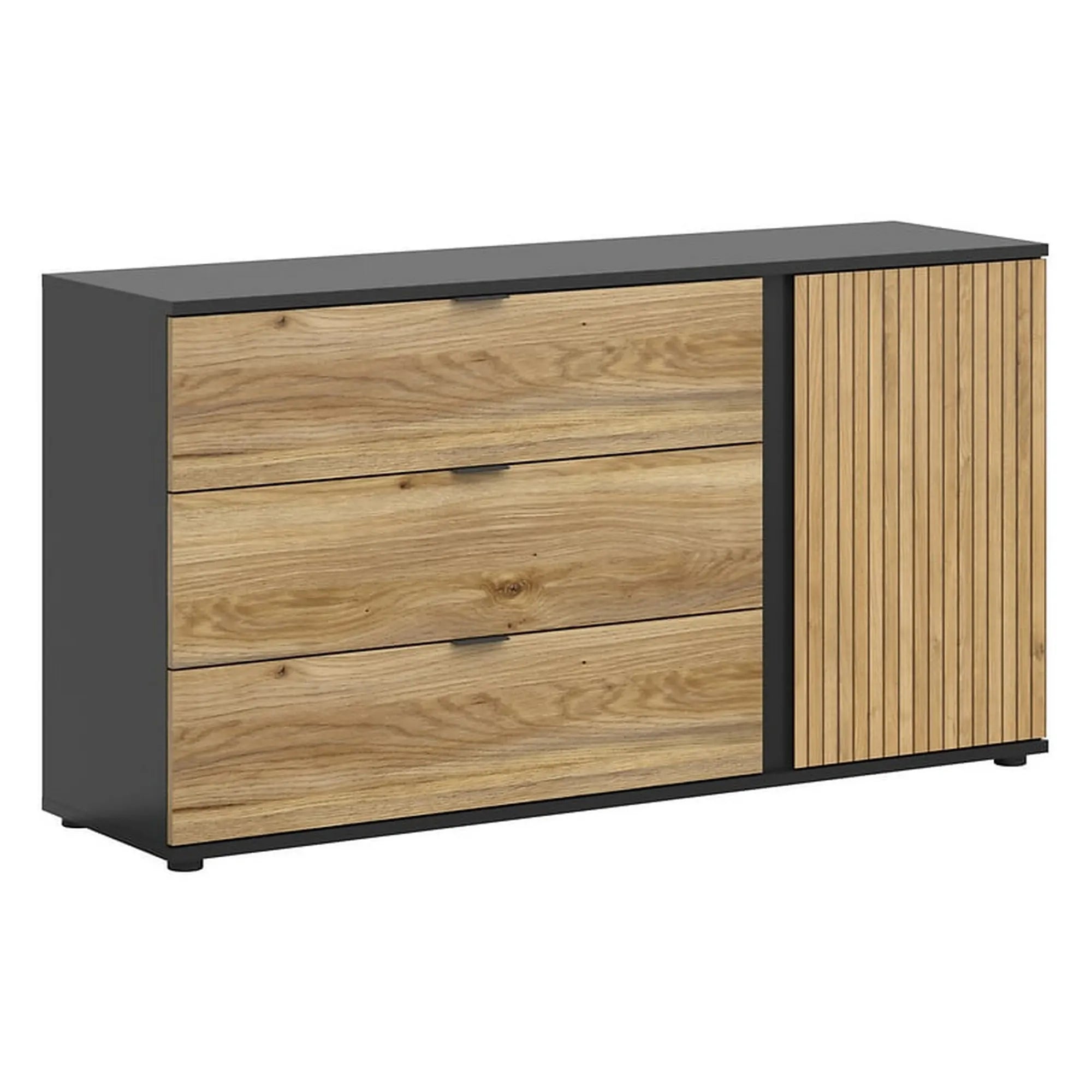 Comoda BERGEN OCN-29602, stejar/negru