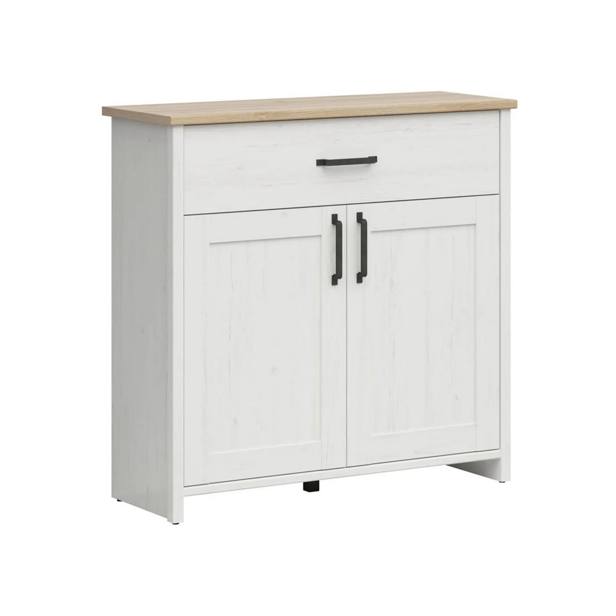 Comoda BERGEN OCN-29611, pin alb/stejar grandson