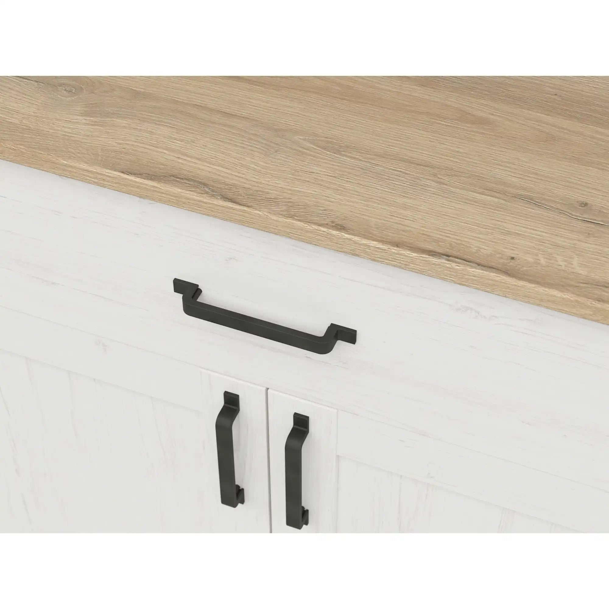 Comoda BERGEN OCN-29611, pin alb/stejar grandson