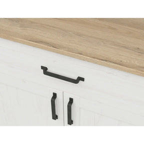 Comoda BERGEN OCN-29611, pin alb/stejar grandson